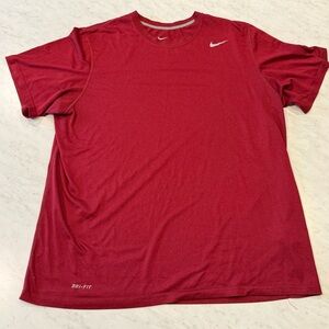 Nike Men's Red Dri-FIT Shirt